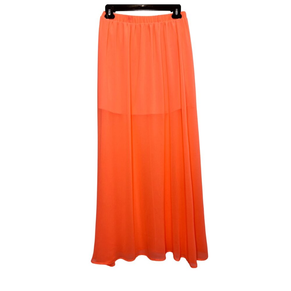 Forever 21 Neon Orange Skirt Size M